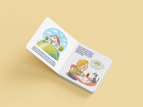 Children's Bedtime Picture Book Mockup